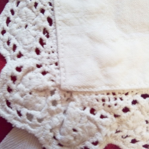 Pillowcases used with handmade lace and flat embroidery or ajour, set of 6