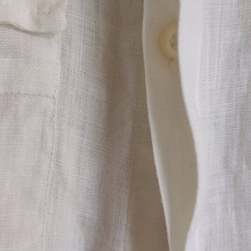 Reporter men's linen shirt white like new, size L