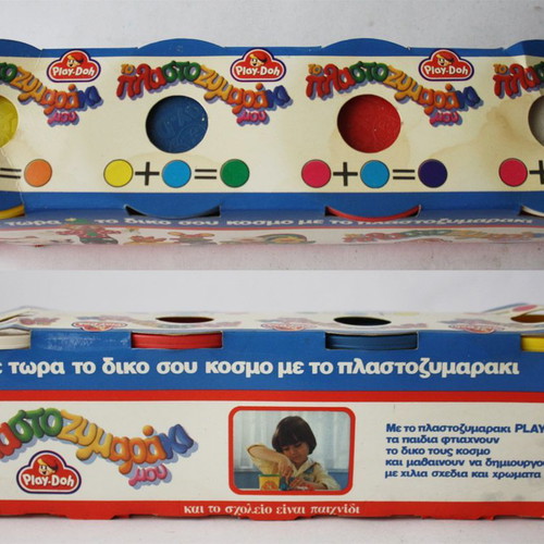 Vintage 80's Play Doh modeling clay set El Greco Kenner