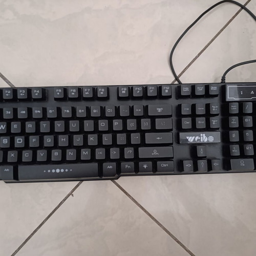 Weibo membrane keyboard 100% size with 4 RGB functions like new