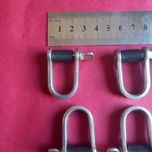 Nautical stainless steel U-shaped keys new