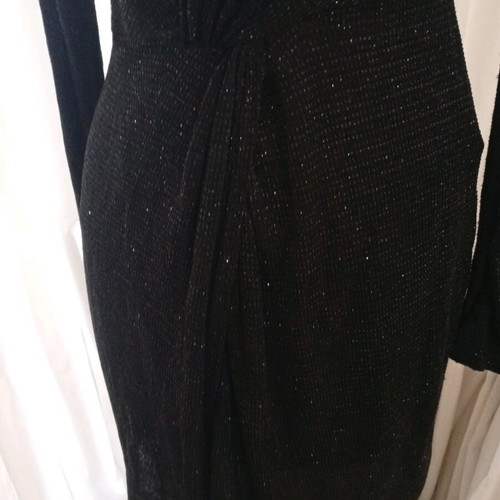 Pull & Bear elastic black glitter dress medium like new