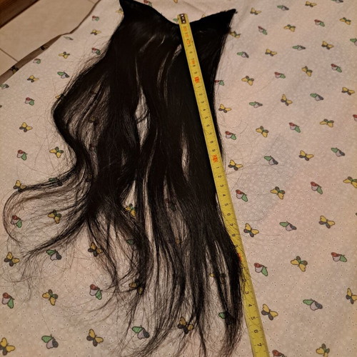 She Italian natural black hair extensions, 4 pieces, various lengths