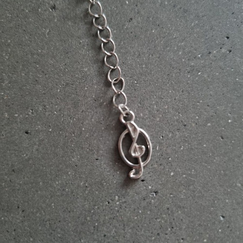 Anklet new, silver color