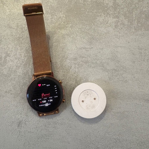 Huawei Watch GT 2 smartwatch used, gold 42mm