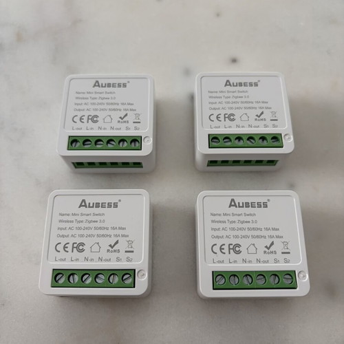 Smart Home Zigbee Tuya SmartLife Home Assistant Switch Module 4 Pieces New