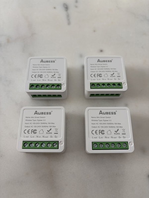 Smart Home Zigbee Tuya SmartLife Home Assistant Switch Module 4 Pieces New