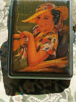 Handmade cigarette case style vintage like new
