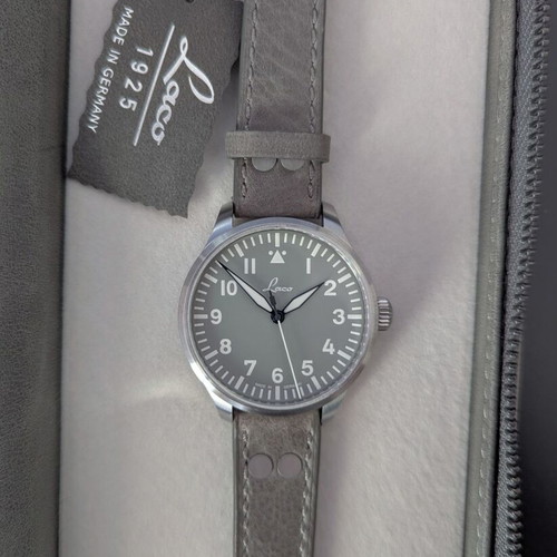 Laco Augsburg Grau 39 Automatic Watch new
