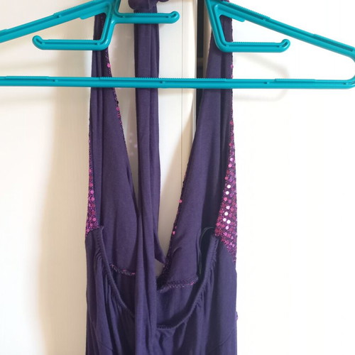 Purple Mini Backless Dress like new, size S