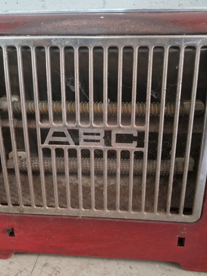 Vintage ABC electric stove used, decorative retro 1950s Germany