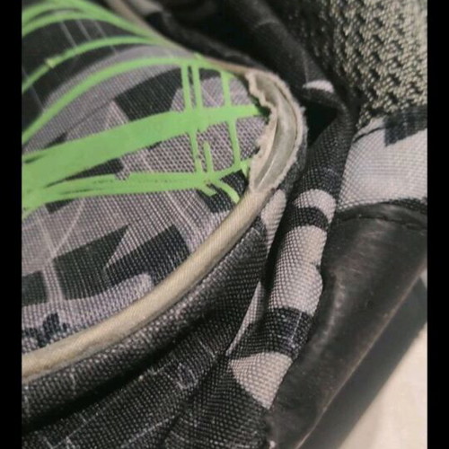 Polo backpack used, black and green, spacious with laptop sleeve