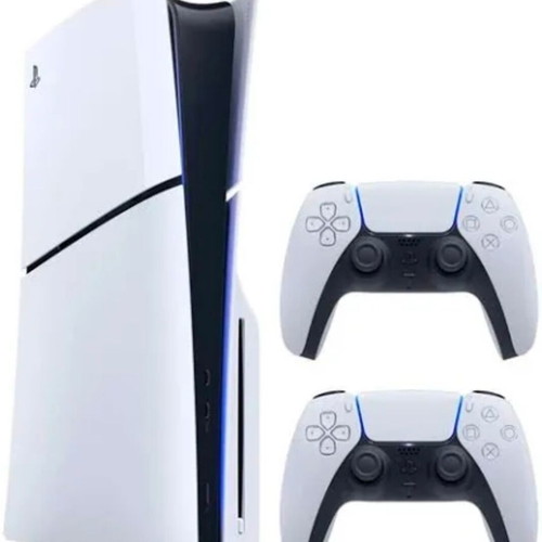 PlayStation 5 Slim Disc Edition with 2 DualSense controllers and Gran Turismo 7 like new