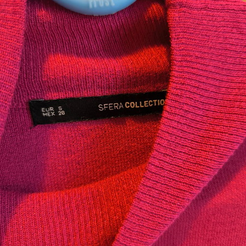Fuchsia glitter blouse Sfera Collection new, size S
