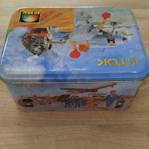 Metal box used from 1990s made of videocassettes