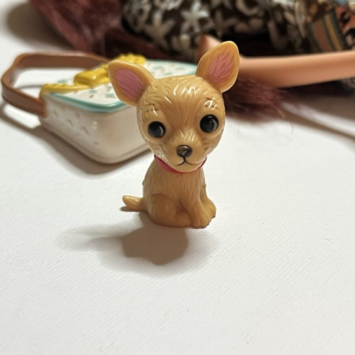 Myscene Chelsea doll restyled used with bag and rare pet dog