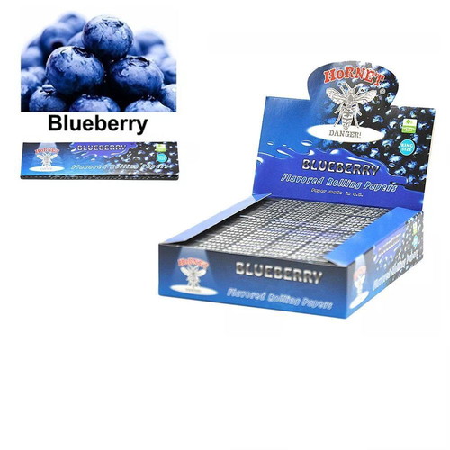 Hornet King Size Rolling Paper with Blueberry Flavor new