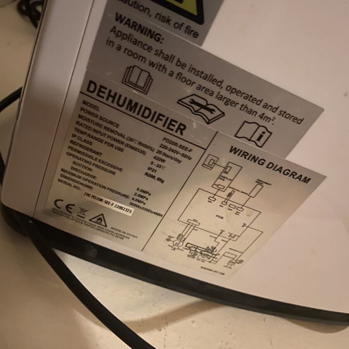 Dehumidifier like new