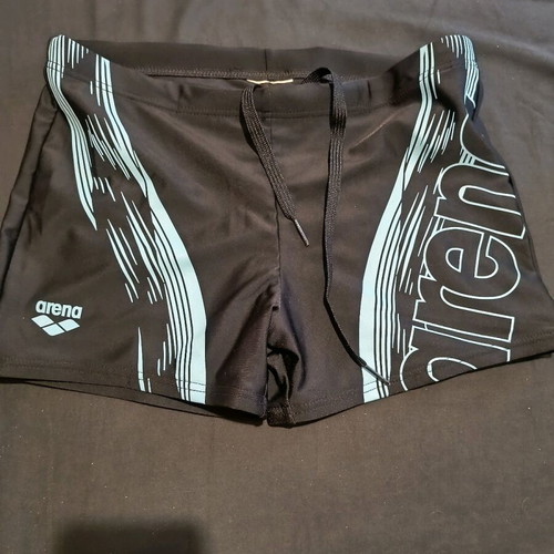 Arena boys' swim shorts like new, black, ages 13-14