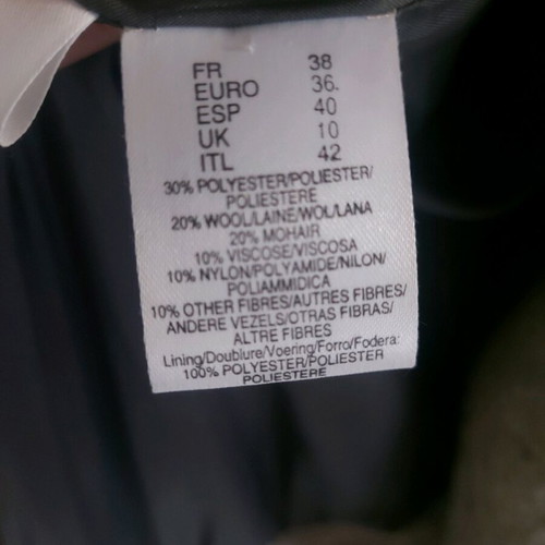 Wool Blend Coat Grey Like New, Size M
