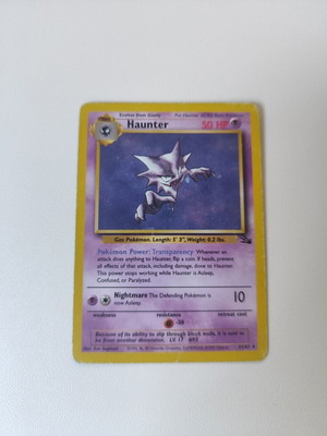 Pokemon Haunter Fossil Set 1999 card used condition