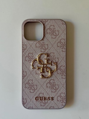Guess iPhone 14 case, pink