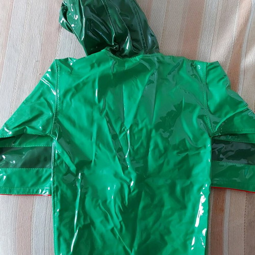 Waterproof windproof jacket for boys, size 98 cm, green