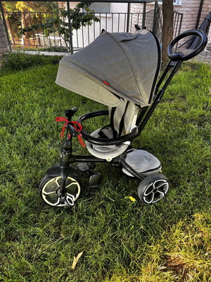 QPlay Prime 4-in-1 Tricycle like new, grey
