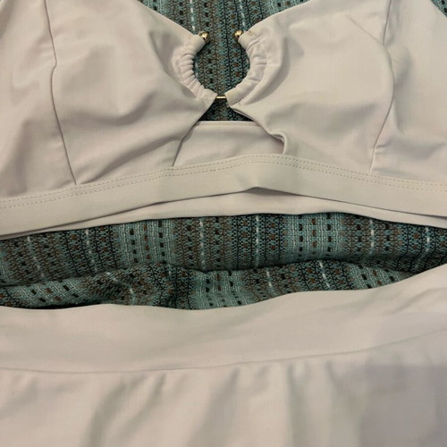Women's bikini swimsuit new, white, size L