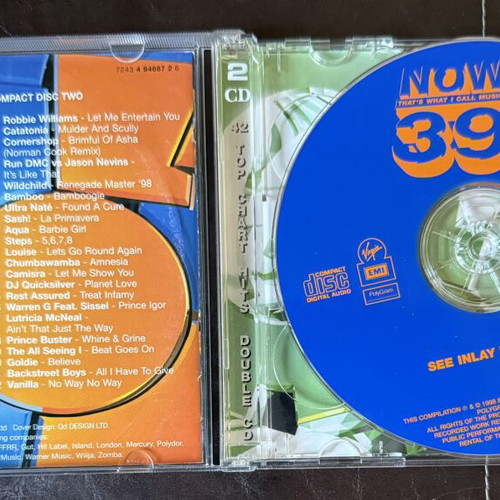 Now That's What I Call Music! 39 Double CD used, 1998 hits