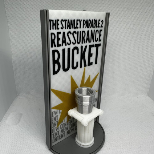 The Stanley Parable 2 Reassurance Bucket 3D printed decoration like new