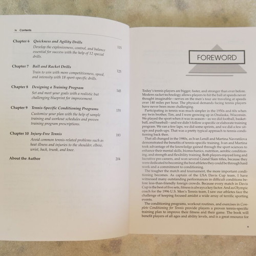 Book Complete Conditioning for Tennis used, Human Kinetics 1998
