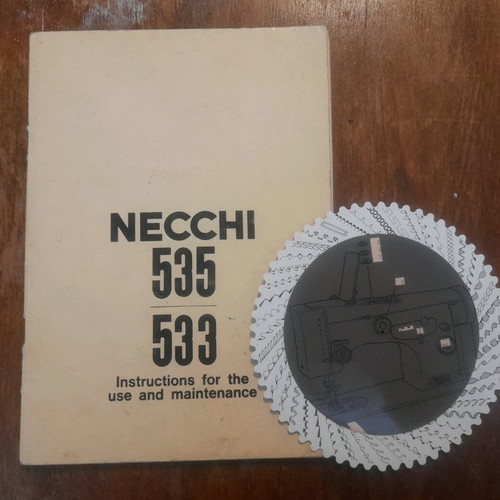 Necchi 535-533 sewing machine manual used