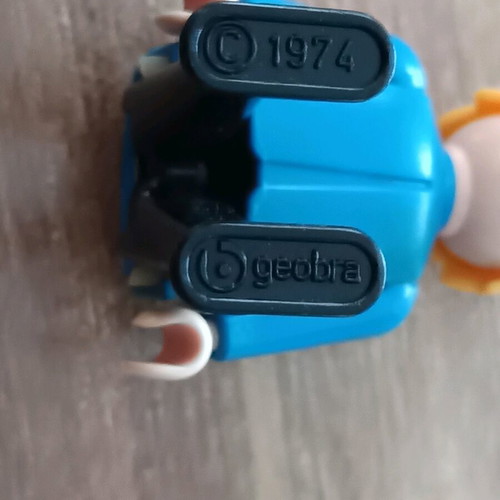 Playmobil Geobra 1974 used collectible figure blue black