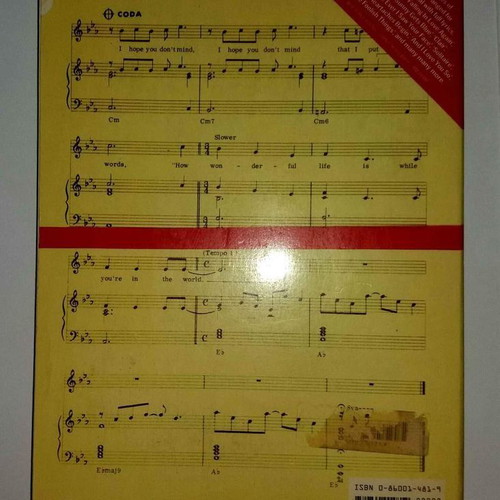 Music book 100 Ballads for piano, guitar and voice like new