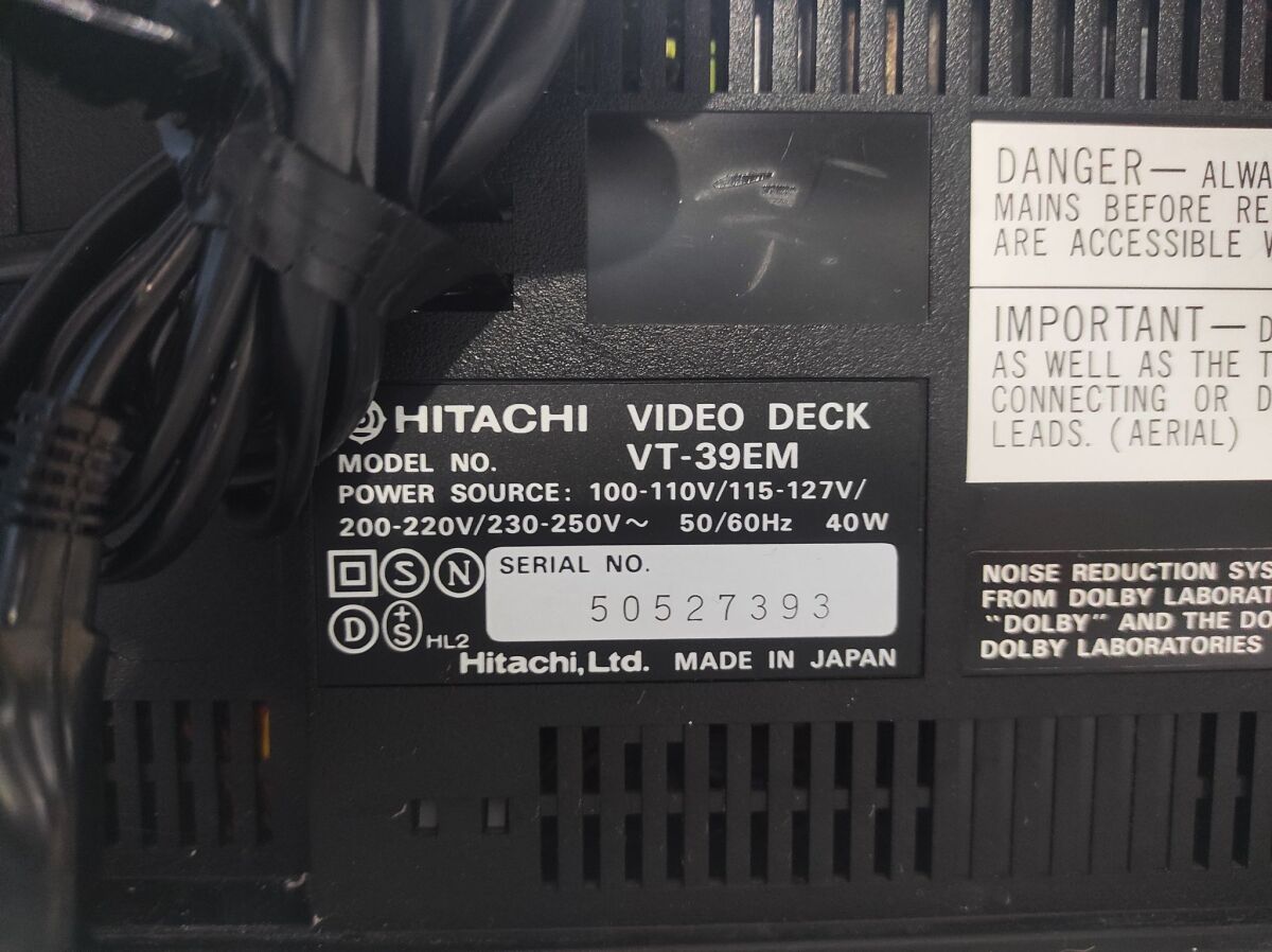 Hitachi VT-39EM video deck used, retro… - € 39,90 - Vendora.cy
