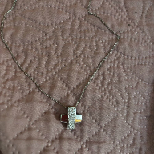 Silver necklace used