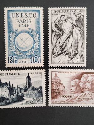France four unmounted mint stamp sets