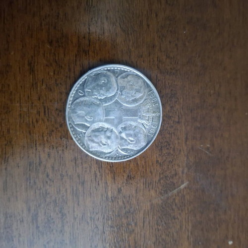 Silver coin 30 drachmas 1963 used, commemorative edition