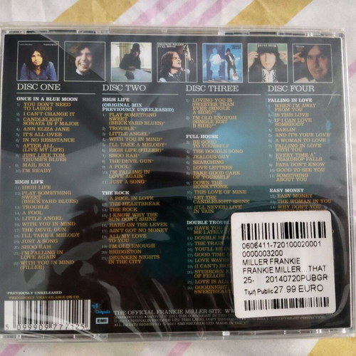 Frankie Miller That's Who! The Complete Chrysalis Recordings 4CD boxset new