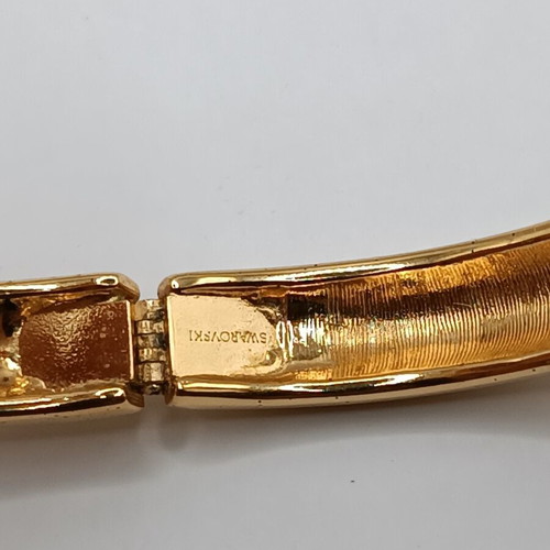 Swarovski vintage gold bracelet with crystals used