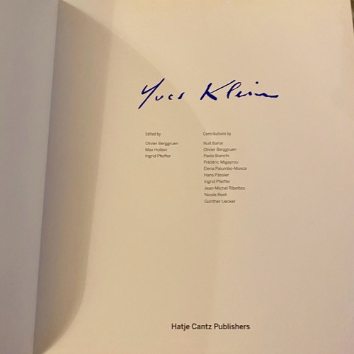 Yves Klein coffee table book like new