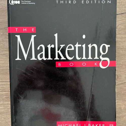 The Marketing Book by Michael Baker used, English, third edition