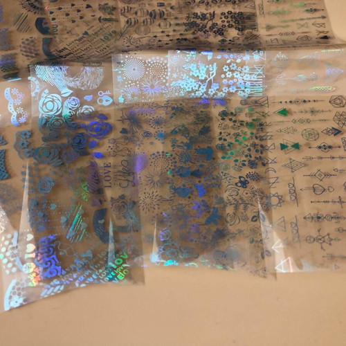 Aurora Glass holographic nail stickers pack of 5 new