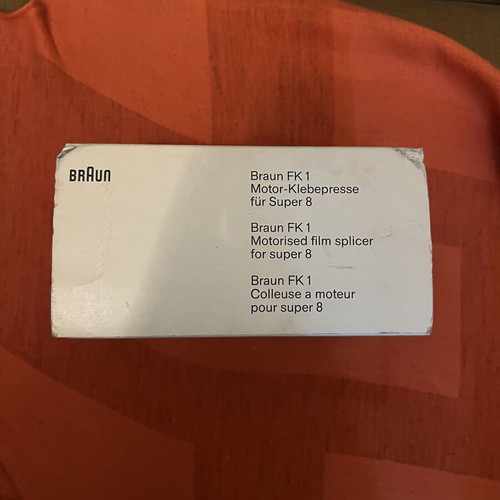 Braun FK 1 Motorised Film Splicer for Super 8, new