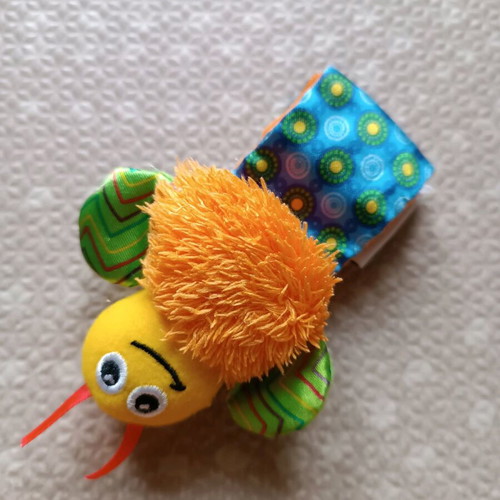 Lamaze rattles used with socks and wristbands