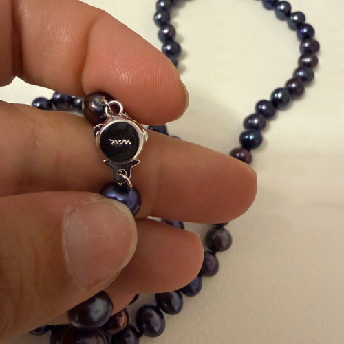 Zenzhu pearl set like new, purple