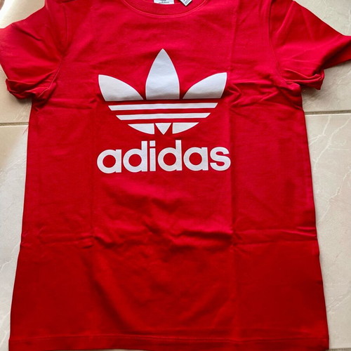 Adidas red blouse new, size S
