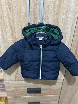 Boy's jacket 6-9 m 74cm used, dark blue
