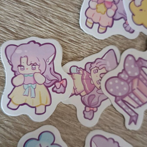 Scrapbook stickers used, cute